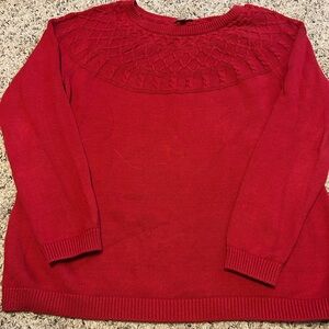 Talbots Red Crew Neck Sweater